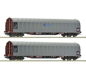 Roco Sada 2 ks čtyřnápravových vozů s posuvnou plachtou Rils-y ČD Cargo - 6600159