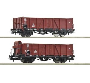 Roco Sada 2 ks Otevřené nákladní vagóny, DB - 76289