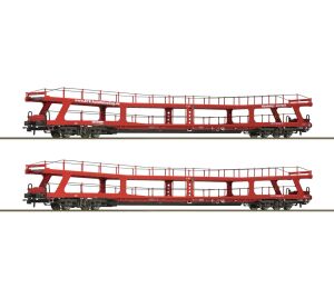 Roco Sada 2 ks vagónů na přepravu automobilů BTE - 77047