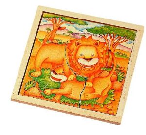 Voila Dřevěné puzzle LEV