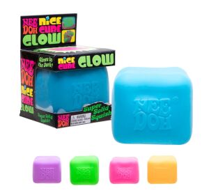 Schylling NeeDoh Nice Cube Glow antistresová kostka svítící ve tmě