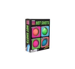 Schylling NeeDoh Barevné mačkací míčky Hot Shots 4 ks