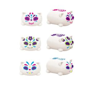 Schylling NeeDoh Mačkací Sugar Skull kočka svítící ve tmě