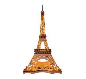 RoboTime 3D dřevěná skládačka Noční Eiffelova věž svítící