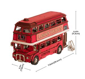 RoboTime 3D dřevěná skládačka Londýnský double-decker