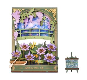 RoboTime 3D dřevěná skládačka Třpytivé lekníny