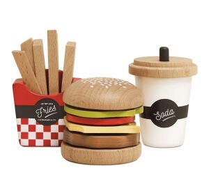 Le Toy Van Gurmánská sada s hamburgerem