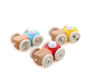 Vilac Dřevěné autíčko GM žluté