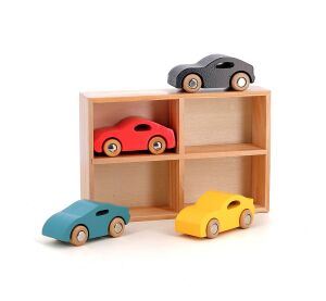 Vilac Sada 4 dřevěných autíček Super Vilacity