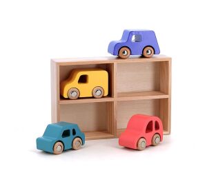 Vilac Sada 4 dřevěných autíček City Vilacity