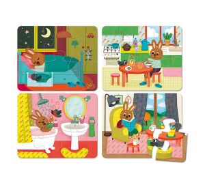 Vilac Dřevěné puzzle Dům
