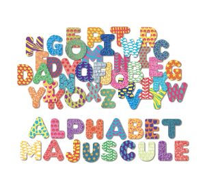 Vilac Dřevěné magnetky velká abeceda 56ks