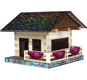 Walachia Dřevěná slepovací stavebnice Alpská chata