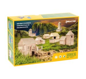 Walachia Dřevěná stavebnice Vario XL 184 dílů