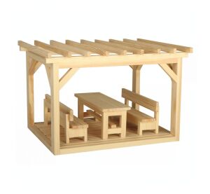 Walachia Dřevěná slepovací stavebnice Pergola