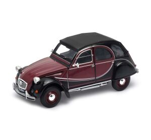 Welly Citroen 2CV 6 Charleston 1:24 černá burgund