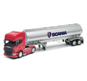 Welly SCANIA V8 R730 OIL TANKER 1:32 červená