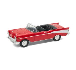 Welly Chevrolet Bel Air (1957) 1:34 kabriolet červený