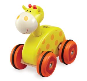 Wonderworld Dřevěná žirafa na kolečkách