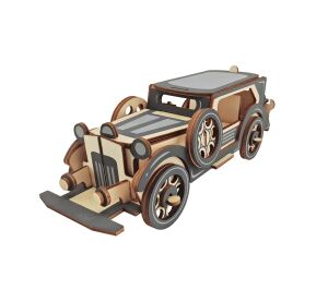 Woodcraft Dřevěné 3D puzzle Stará limuzína