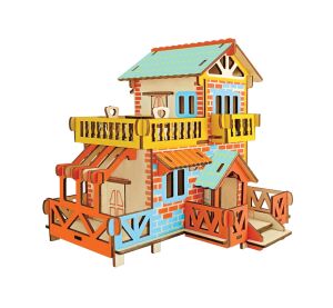 Woodcraft Dřevěné 3D puzzle Venkovská chata