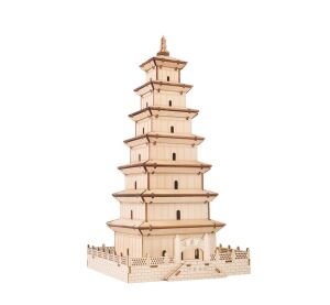 Woodcraft Dřevěné 3D puzzle Velká pagoda divoké husy