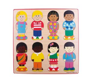 Bigjigs Toys Vkládací puzzle kamarádi