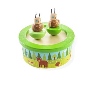 Bigjigs Toys Dřevěná hrací skříňka woodland