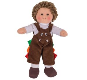 Bigjigs Toys Látková panenka Jack 28 cm