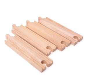 Bigjigs Rail Dlouhé rovné koleje 21 cm 4 ks