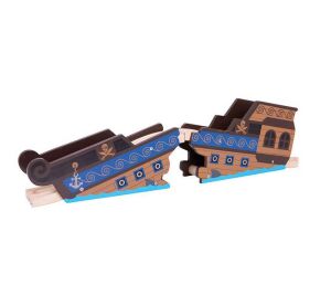 Bigjigs Rail Most vrak lodi