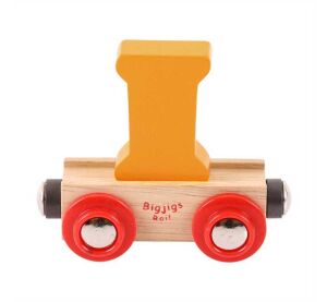 Bigjigs Rail Vagónek dřevěné vláčkodráhy - Písmeno I