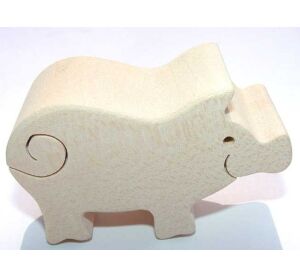 Fauna Dřevěná zvířátko prasátko