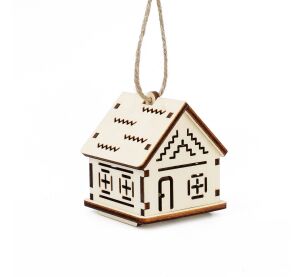 Kúzlo dreva Malý domeček s cik-cak vzory