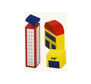 Bino Příslušenství k vláčkodráze  letiště 3 ks