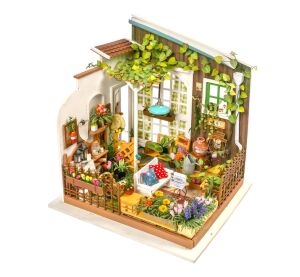 RoboTime 3D dřevěná skládačka Miniatura domečku Zahradní terasa