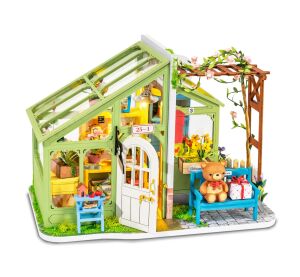 RoboTime 3D dřevěná skládačka Miniatura domečku Rozkvetlé jaro