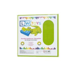 L-W Toys Velká podložka na stavění 50x50 bodů limetková