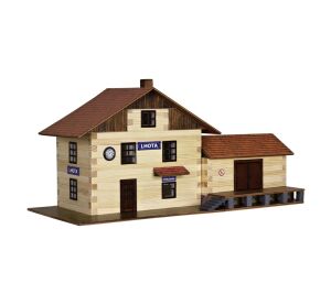 Walachia Dřevěná slepovací stavebnice Vlakové nádraží