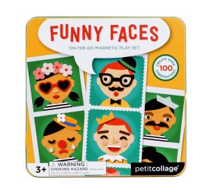 Petit Collage Magnetické puzzle Veselé tváře