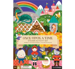 Petit Collage Znovupoužitelné samolepky se scénou Bylo nebylo