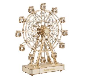 RoboTime 3D dřevěná skládačka hrací skříňky Ruské kolo