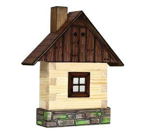 Walachia Dřevěná slepovací stavebnice chaloupka