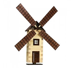 Walachia Dřevěná slepovací stavebnice Větrný mlýn na zeď