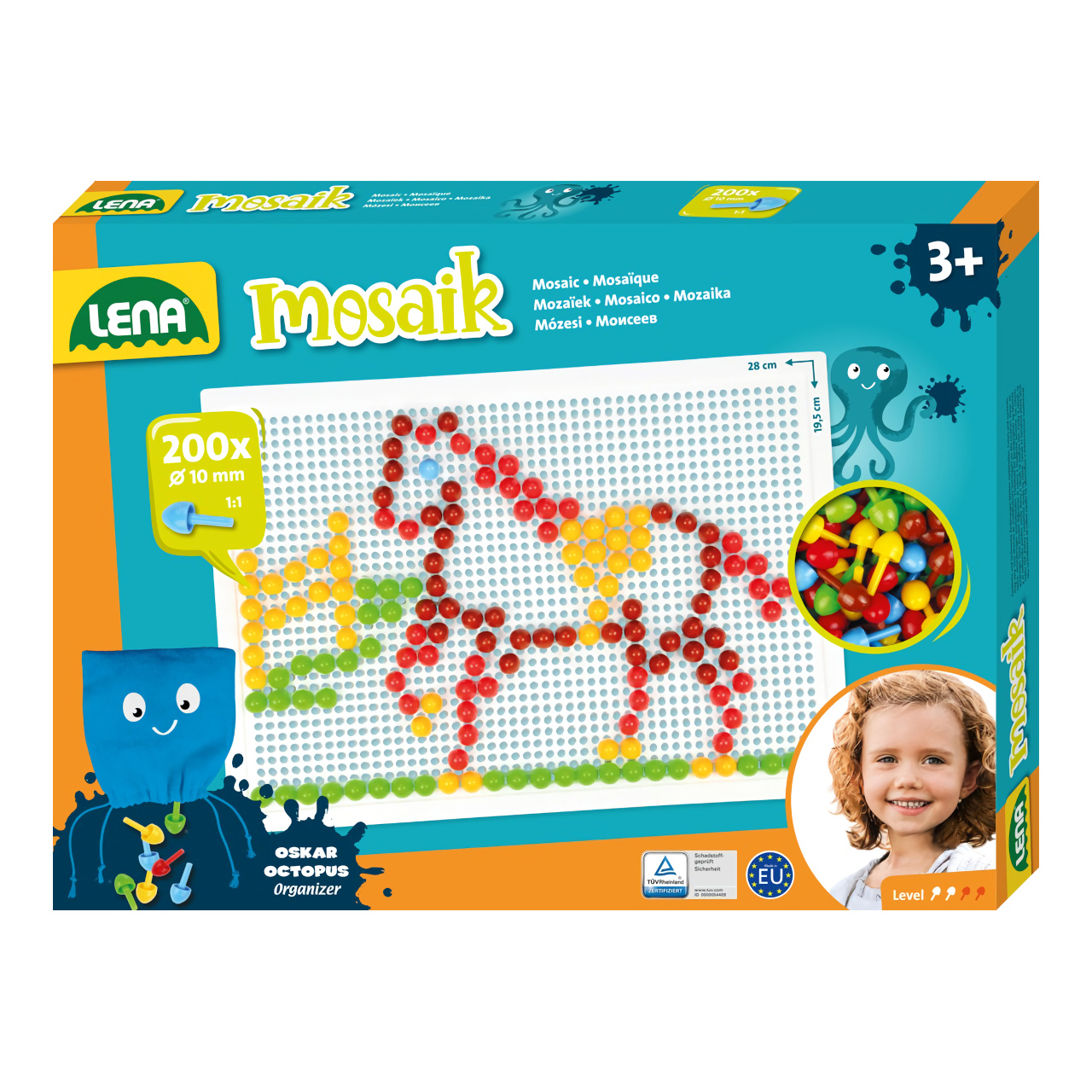 Levně Lena Mozaika velká hladká 200 malých dílků