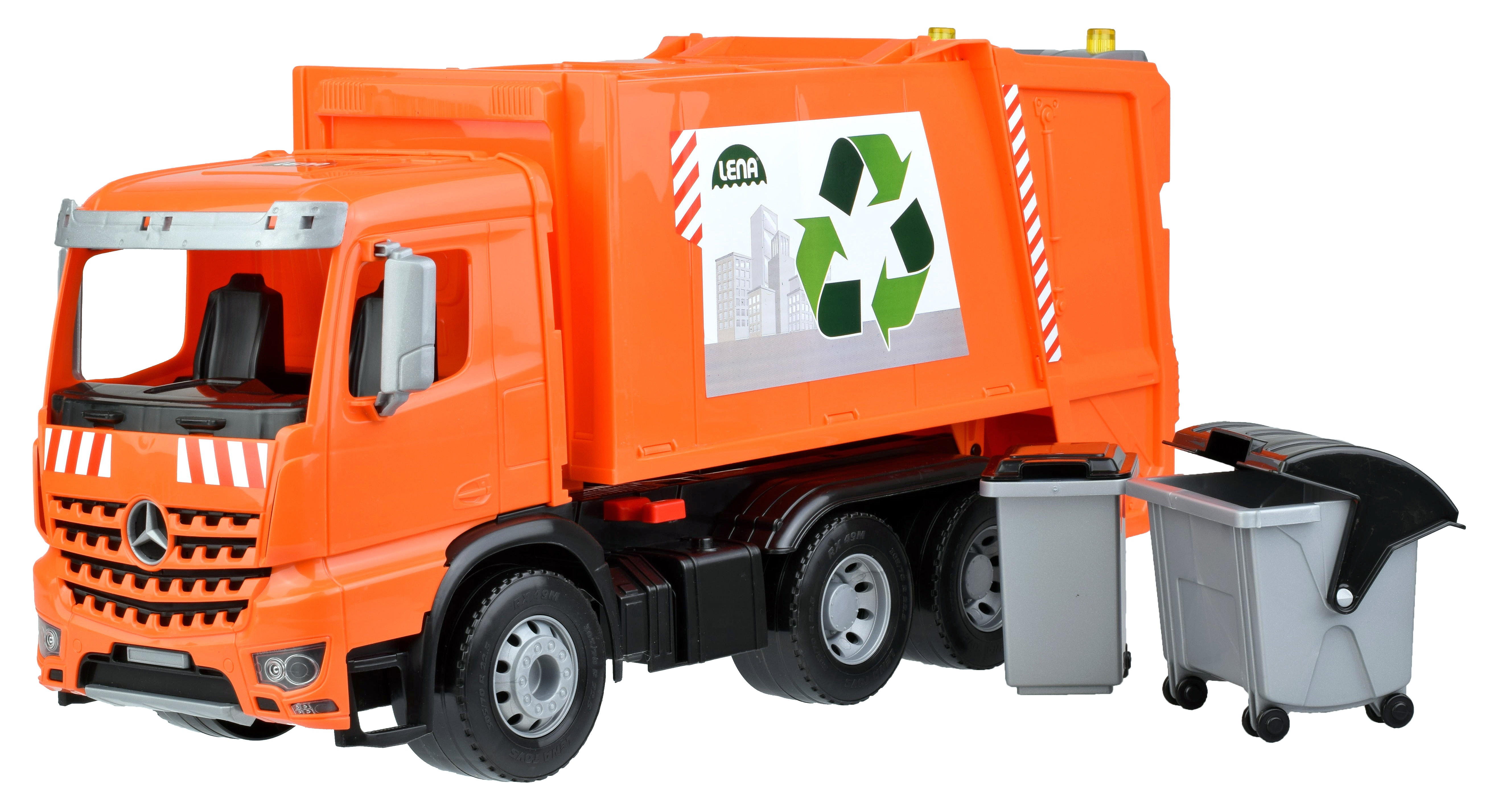 Lena Auto popelář plast 53cm Mercedes Arocs