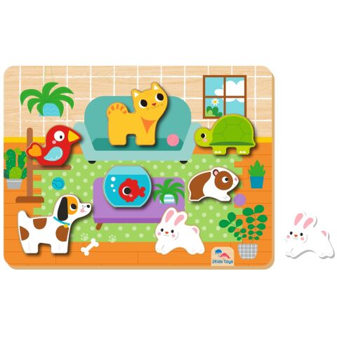2Kids Toys Vkládací puzzle Mazlíčci