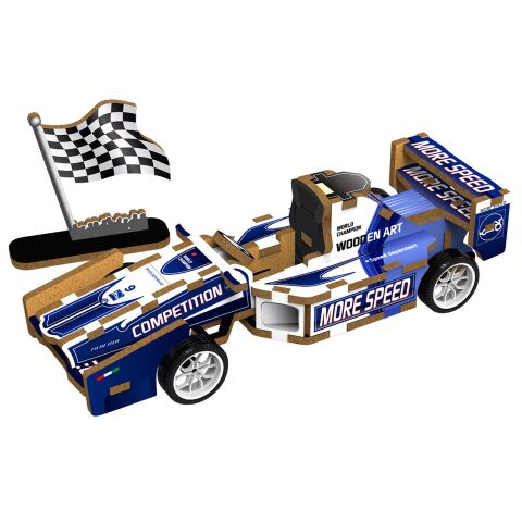 2Kids Toys 3D dřevěná skládačka Závodní formule