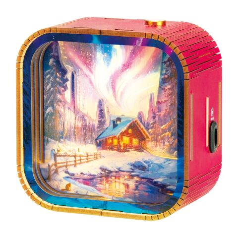 2Kids Toys 3D dřevěná skládačka Lampička Polární záře