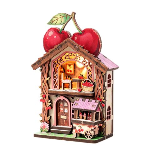 2Kids Toys 3D dřevěná skládačka Magnet Třešňová chaloupka